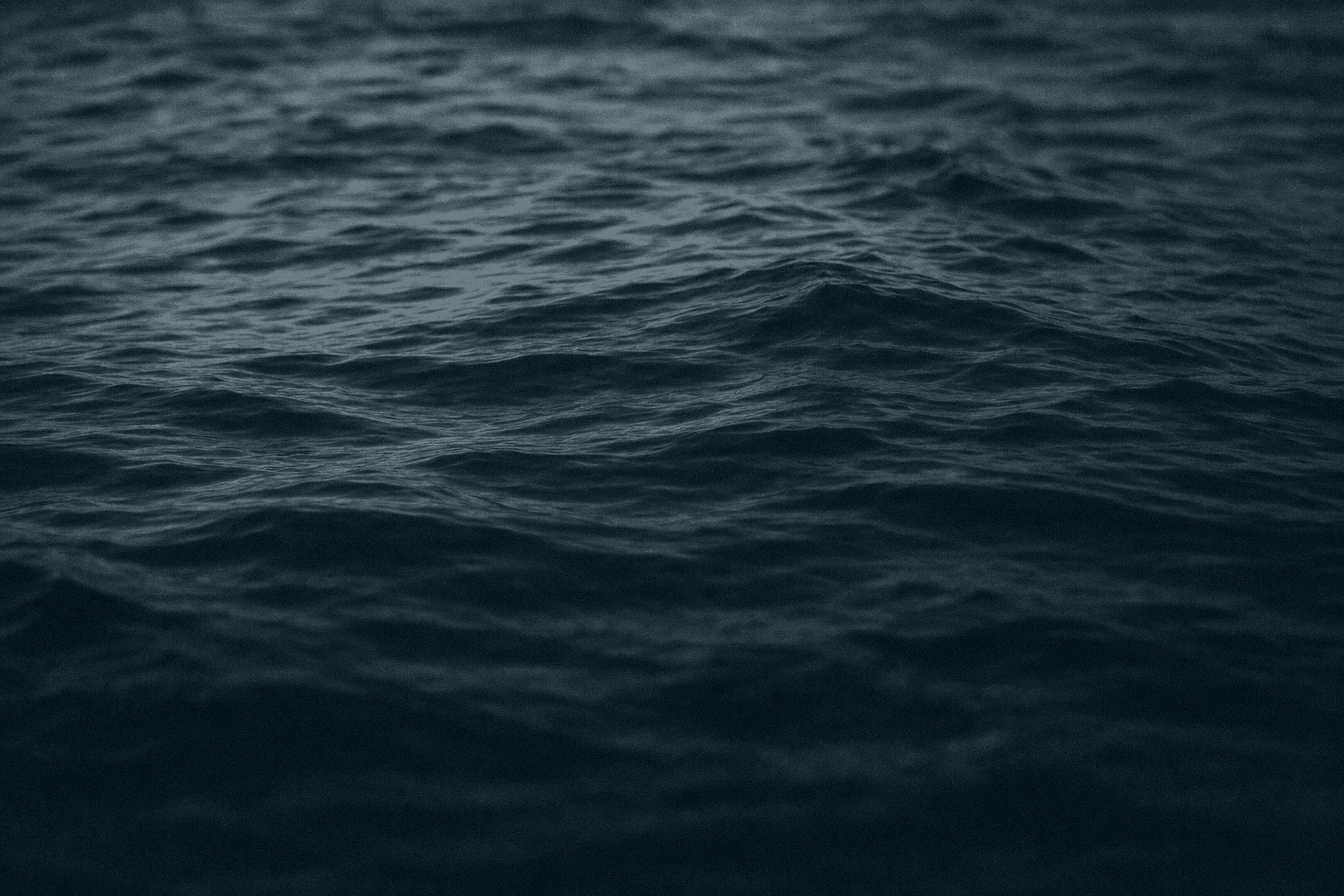 The ocean surface at first light